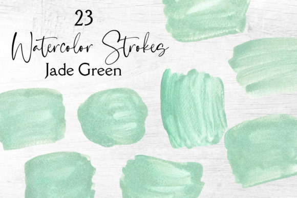 Green Watercolor Logo, Splotches Illustrations