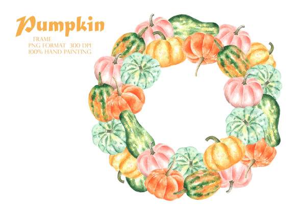 Thanksgiving Pumpkin Clipart. Illustrations