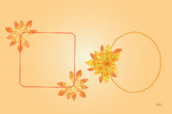 Watercolor Hand Painted Frame Art 492 Illustrations