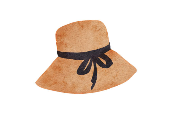 Watercolor Hat Gardening Tool Element Illustrations